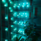 KSIX LED garland 10m, 16 RGB colors lighting, Remote control, Connected, IP65