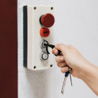 Contact Less Key Safe Touch Contact Black