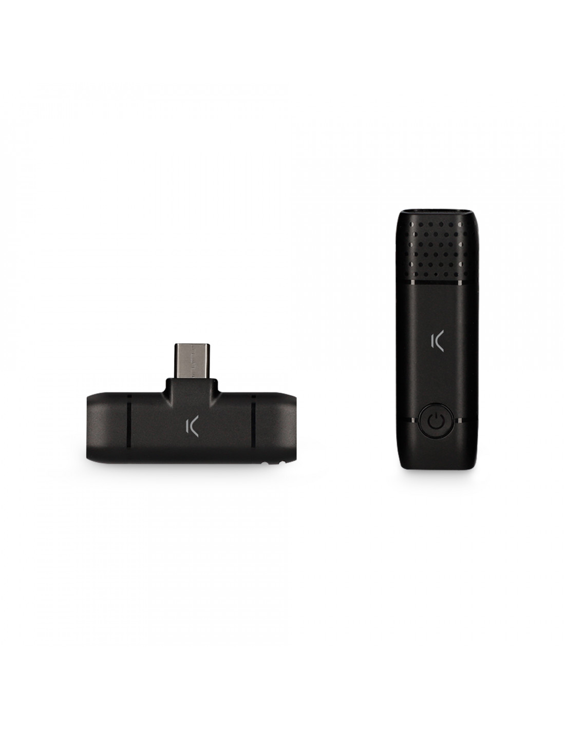 Micrófono inalámbrico para móvil Ksix, USB C, Plug and play, Receptor y  micrófono, hasta 10 h
