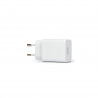 KSIX 12W wall charger, Made for iPhone, USB-A port + 1 m USB-A to Lightning cable, White