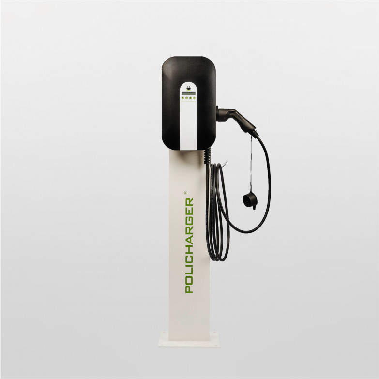 Electric car charger Policharger Ksix NW-T2 + T2 5m Charging cable, Single-phase, 7.4Kw, Protections not included