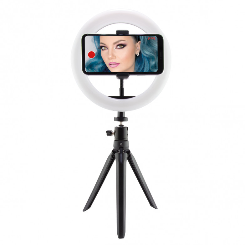 Ksix Studio Live Ring Led With Tripod Kit For Smartphone