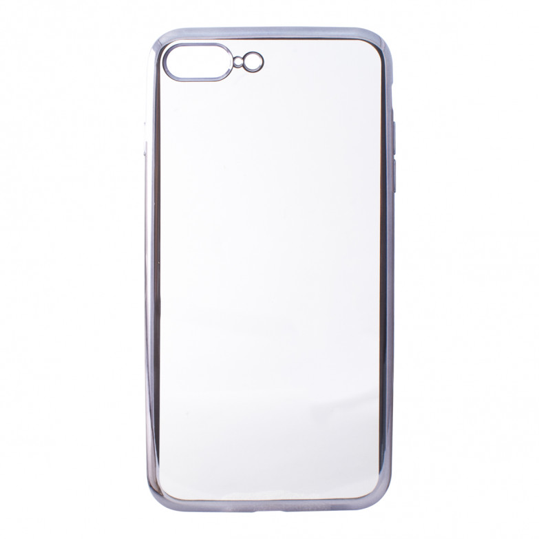 Contact Metal Flex Cover Tpu For Iphone 8 Plus, 7 Plus Metallic Gray