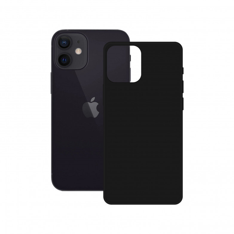 Contact matte case, iPhone 12 mini, TPU, Black