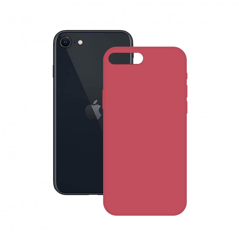 Funda para iPhone SE 2022, SE 2020, 8 y 7, Semirrígida, Fucsia