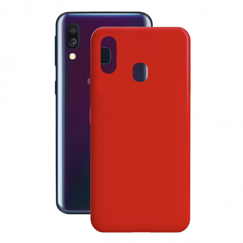Contact Silk Cover Tpu For Galaxy A40 Red