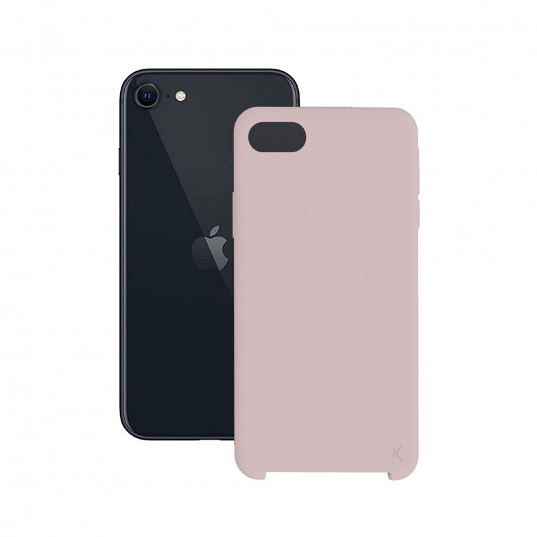 Funda para iPhone SE 2022, SE 2020, 8 y 7, Semirrígida, Rosa