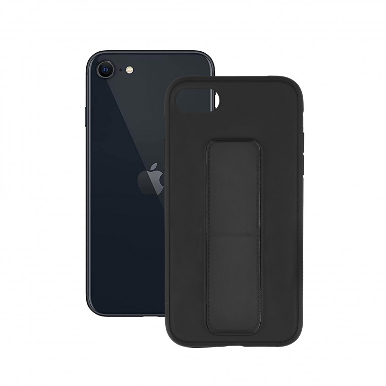 Funda para iPhone SE 2022, 2020, 8 y 7 Semirrígida, Negro