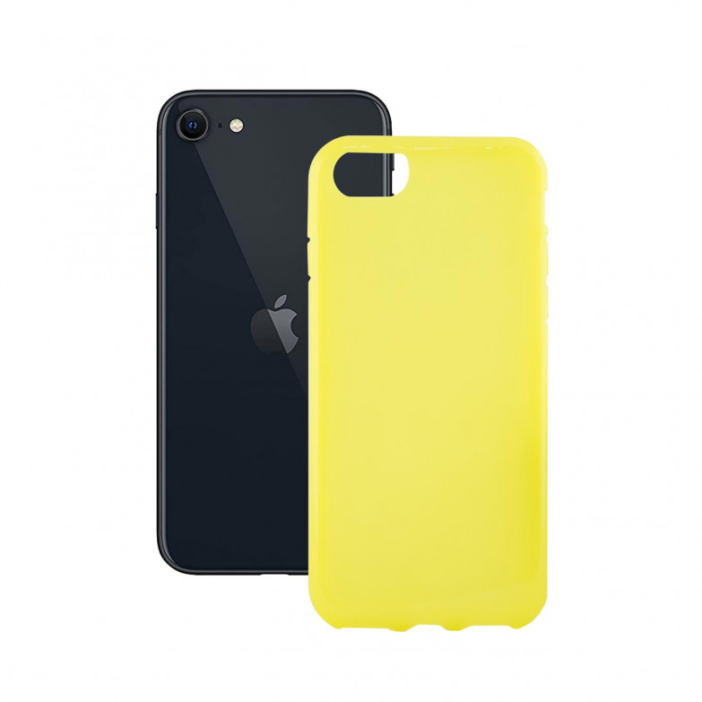 Ksix Sense Aroma Flex Cover Tpu Lemon Scent For Iphone SE 2022, SE 2020, 8 and 7, Yellow