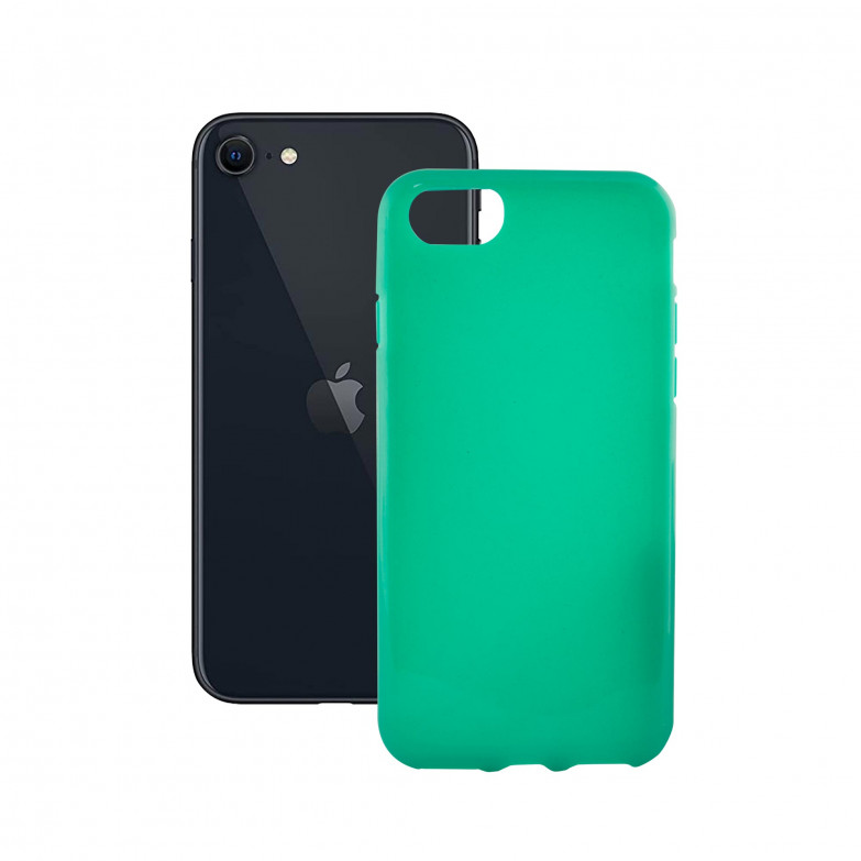 Funda para iPhone SE 2022, SE 2020, 8 y 7, Semirrígida, Funda con aroma, Manzana, Verde