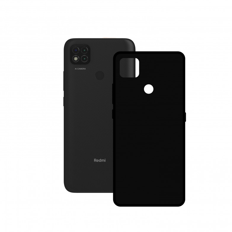 Contact matte case, Xiaomi Redmi 9C, TPU, Black