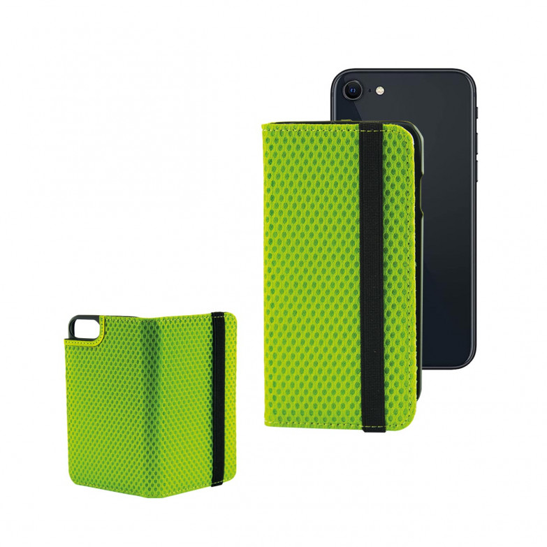 Funda con tapa para iPhone SE 2022, SE 2020, 8 y 7, Rígida, Verde