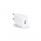 Cargador de red Contact 10 W, USB-A, Made for iPhone + Cable USB-A a Ligthning, 1 m, Blanco