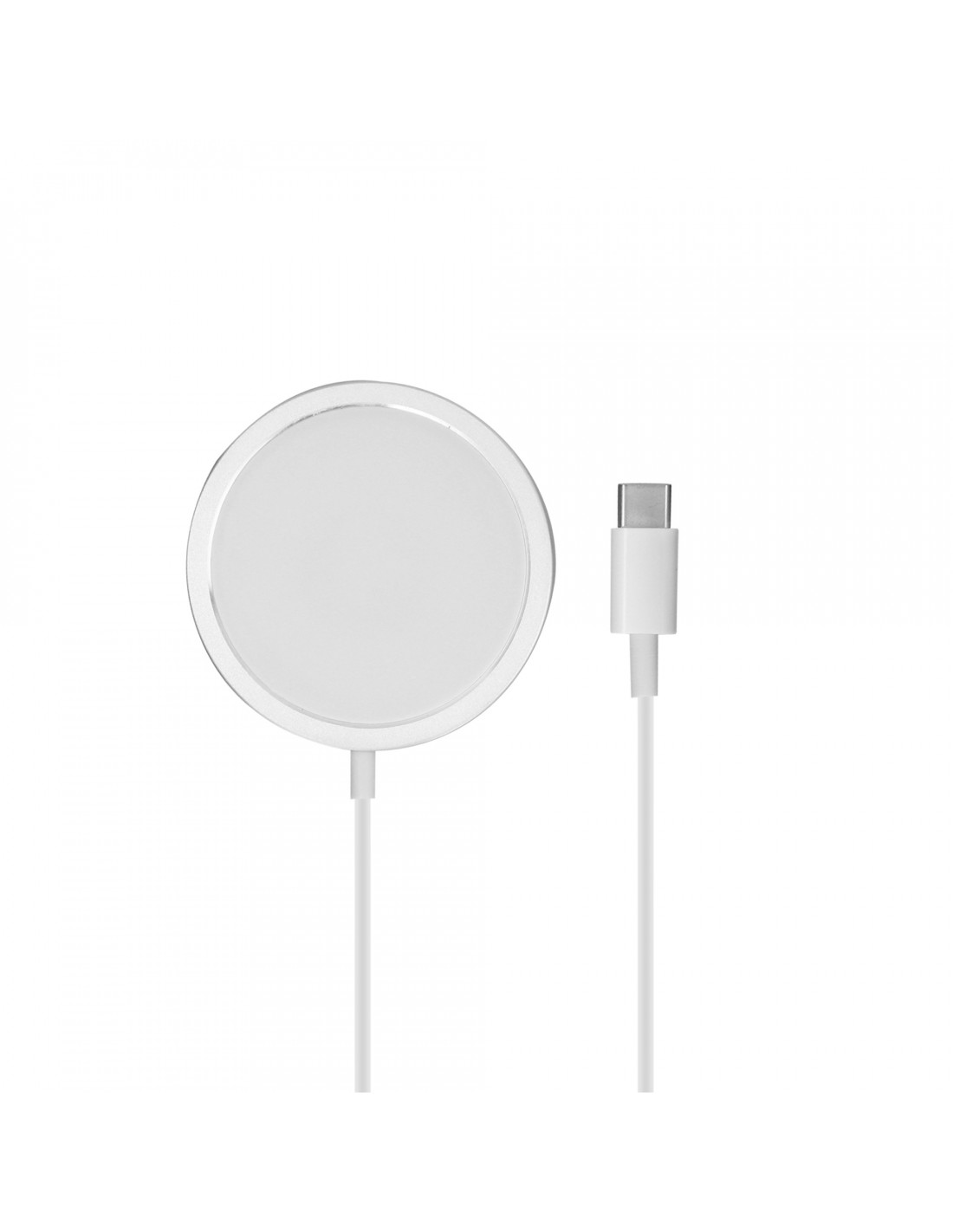 Cargador inalámbrico MagCharge Contact 15 W para iPhone 12 y post,  Compatible MagSafe, 1 m, Blanco