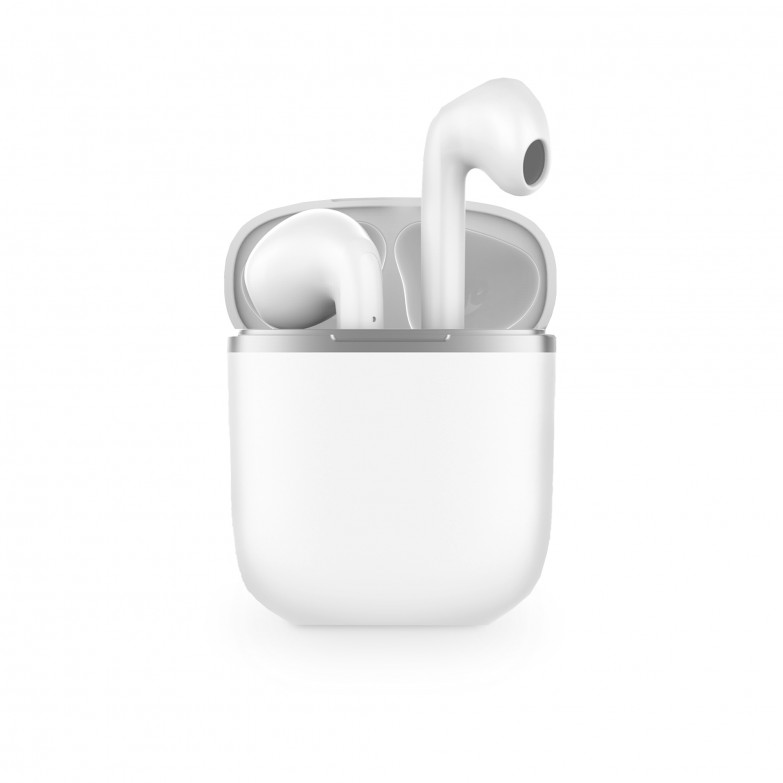 Twins Pro Wireless Earphones, Bluetooth 5.1 + EDR/BLE, Up to 17h, White