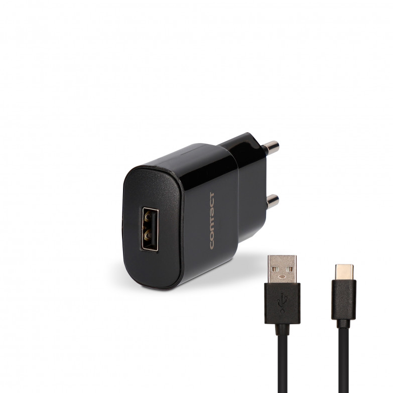 Cargador de red Contact 10 W, USB-A +...