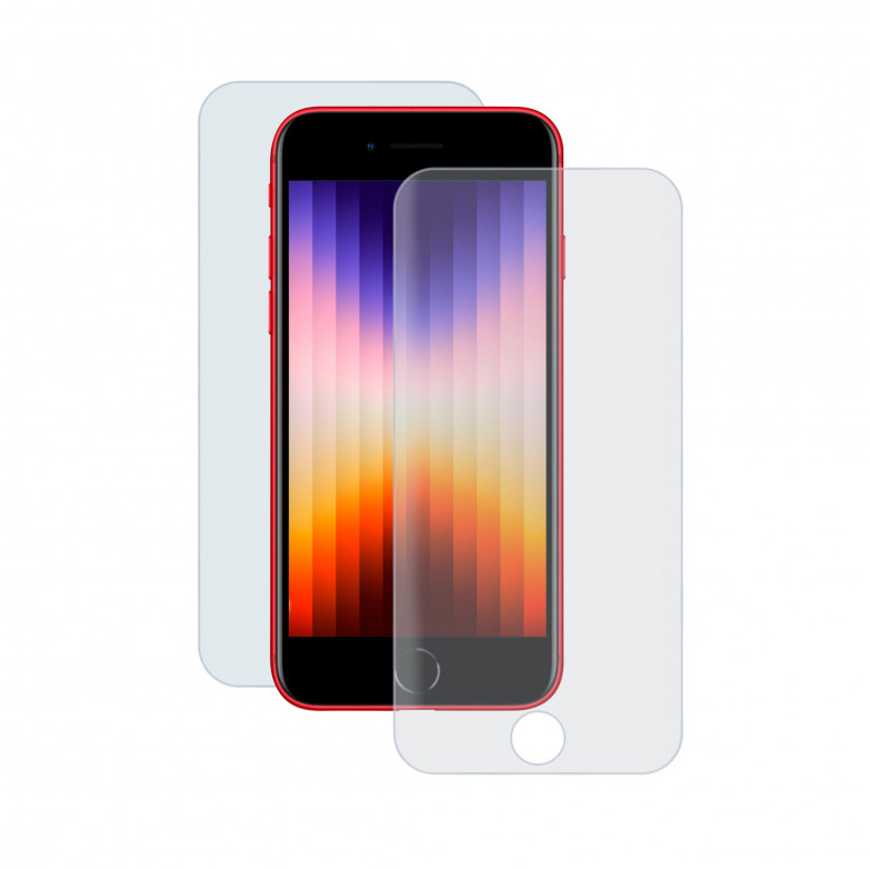 Protector de pantalla para iPhone SE 2022, SE 2020, 8 y 7, Vidrio templado, Grosor 0.33 mm, Transparente