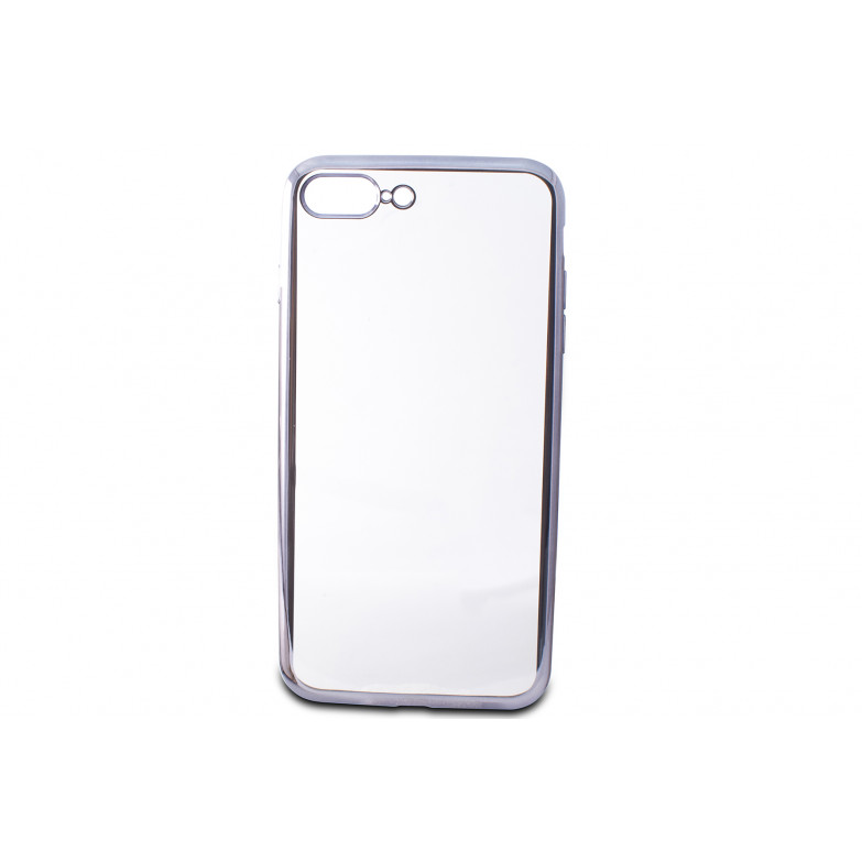 Ksix Metal Flex Cover Tpu For Iphone 8 Plus, 7 Plus Metallic Gray