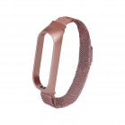 Metallic strap for Xiaomi Mi Band 5/6, Rose Gold
