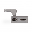 Pack de 4 bisagras LED, Interruptor, Iluminación 3 LEDs, Blanco cálido 3.000K