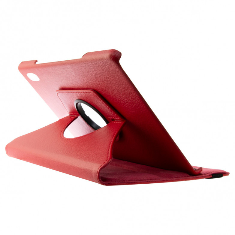 Funda con tapa para Samsung Galaxy TAB S4 10.5, Rígida, Standing. Rotación 360º, Rojo