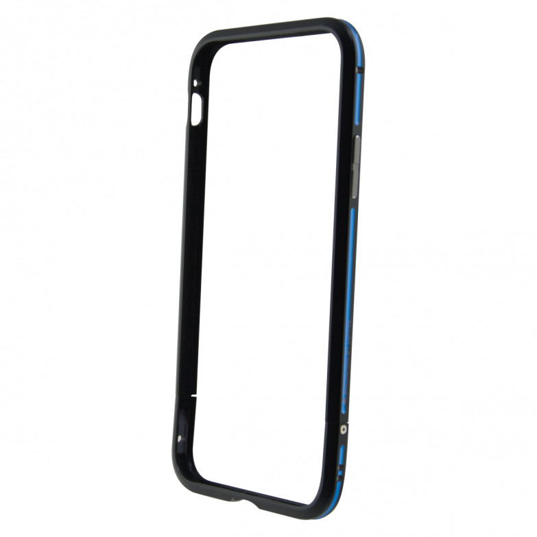 Ksix Aluminium Bumper For Iphone X, Xs Black And Blue