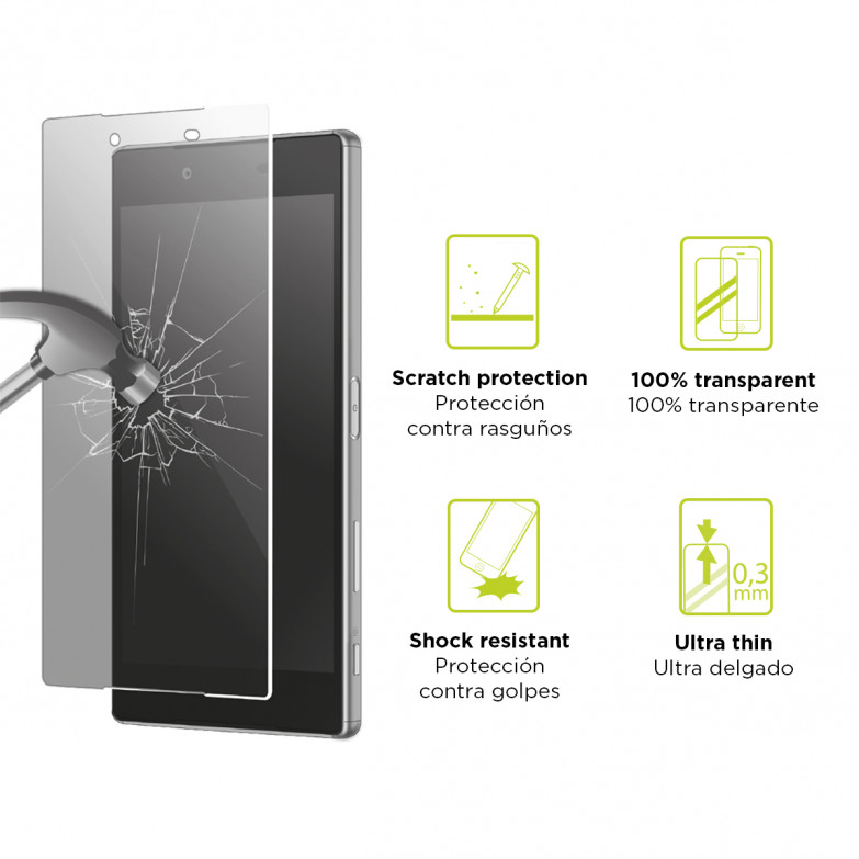 Ksix Made For Xperia Extreme Screen Protector Tempered Glass 9h For Xperia L1 (1 Unit)