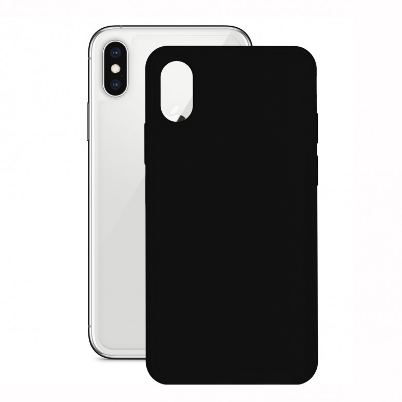 Ksix Soft Silicone Case For Iphone X, Xs Black
