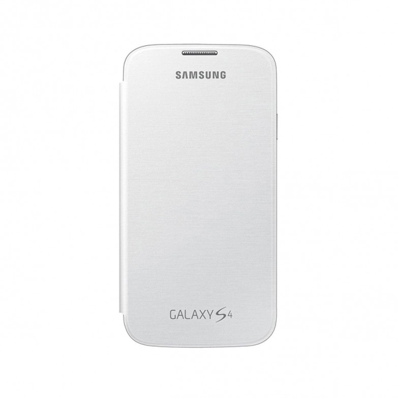 Funda con tapa para Samsung Galaxy S4, Rígida, Blanco