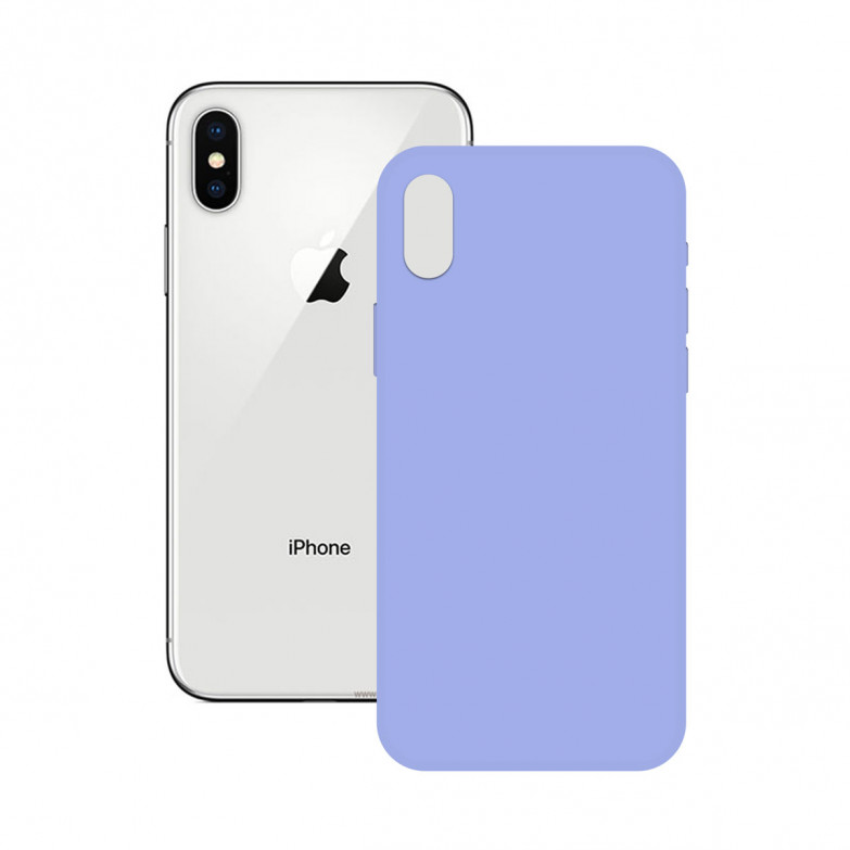 Funda para iPhone X, XS, Semirrígida, Lavanda