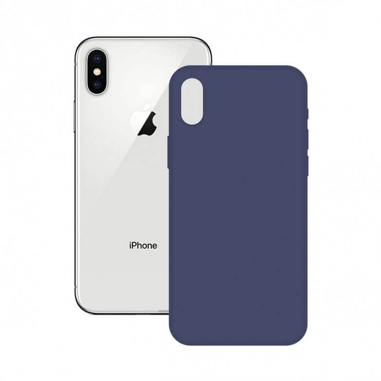 Ksix Soft Silicone Case For Iphone X, Xs Blue
