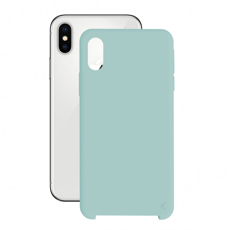 Funda para iPhone X, iPhone XS, Semirrígida, Azul