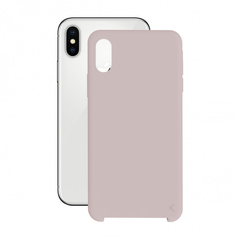 Funda para iPhone X, iPhone XS, Semirrígida, Rosa