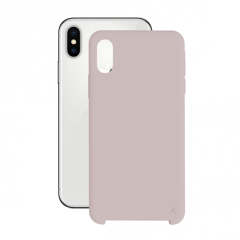 Ksix Soft Silicone Case For Iphone X, Xs Rose
