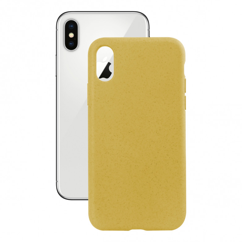 Funda Ecológica para iPhone X, iPhone XS, Semirrígida, Amarillo