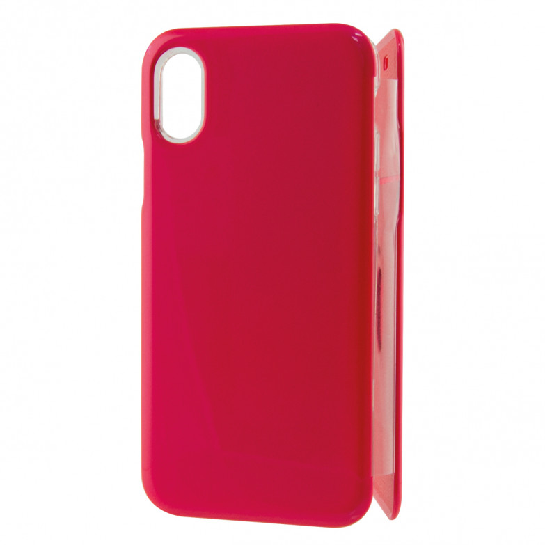 Ksix Hard Folio Case Tpu For Iphone X, Xs Pink