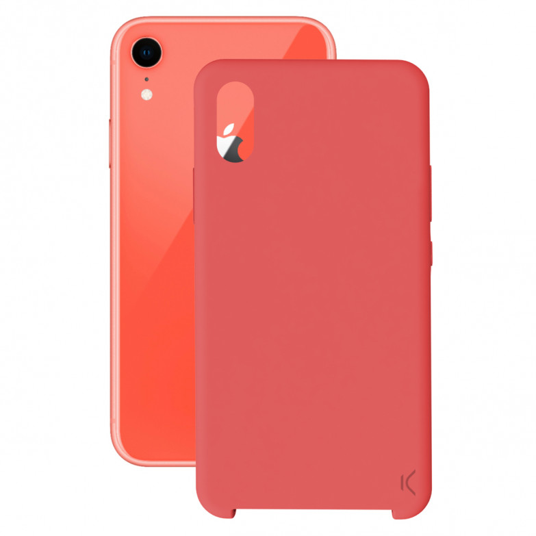 Ksix Soft Silicone Case For Iphone Xr Red