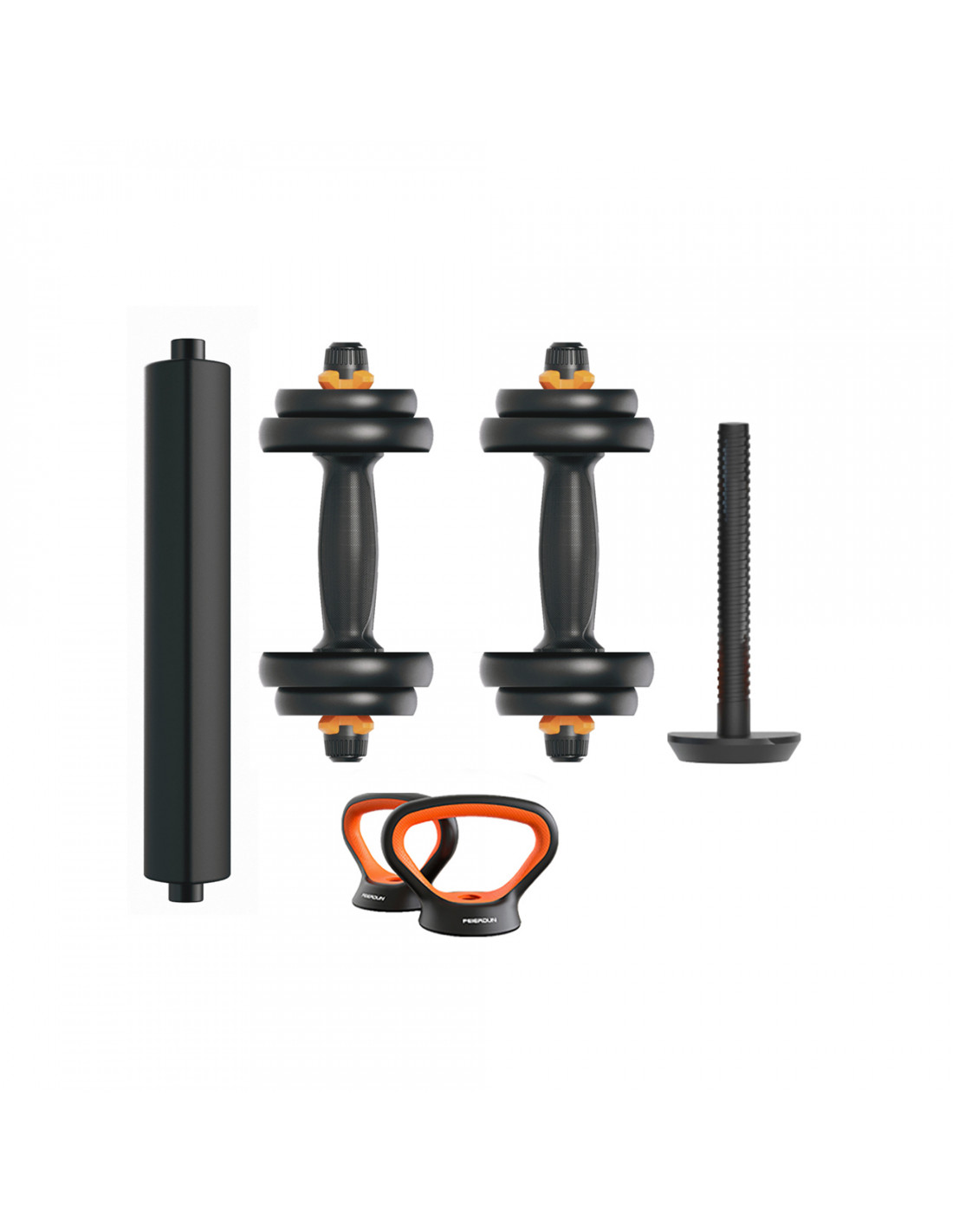 Kit de pesas Xiaomi Fed: pack mancuernas + barra + pesas + sensor 