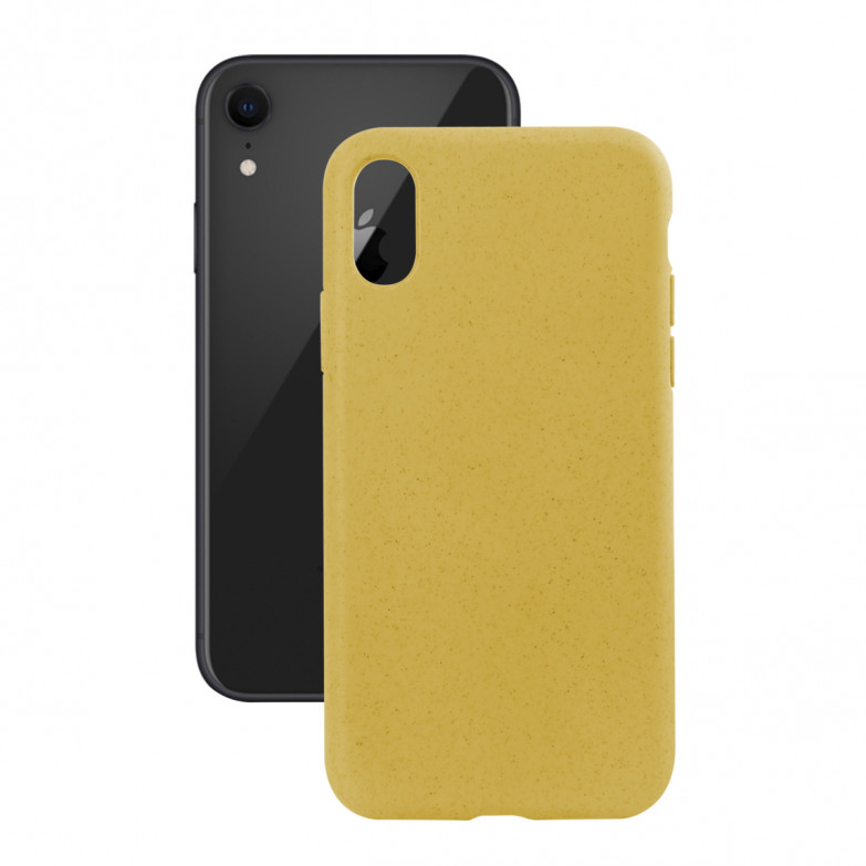 Funda Ecológica para iPhone XR, Semirrígida, Amarillo