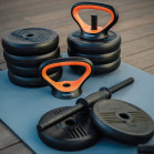 FED 20 Kg Dumbbell + Barbell + Kettlebell Kit V2 + Sensor