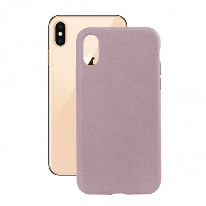 Funda Ecológica para iPhone XS Max, Semirrígida, Rosa