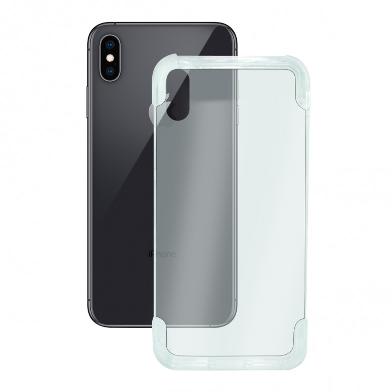 Ksix Armor Extreme Flex Cover Tpu Reinforced High Resistance For Iphone Xs Max Transparent
