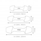 Kit 2 mancuernas fitness Xiaomi FED, total 0,9kg, Diseño Premium, Multifunción, Gris