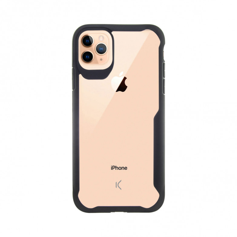 Ksix Armor Flex Cover Tpu Reinforced High Resistance For Iphone 11 Pro Transparent Black