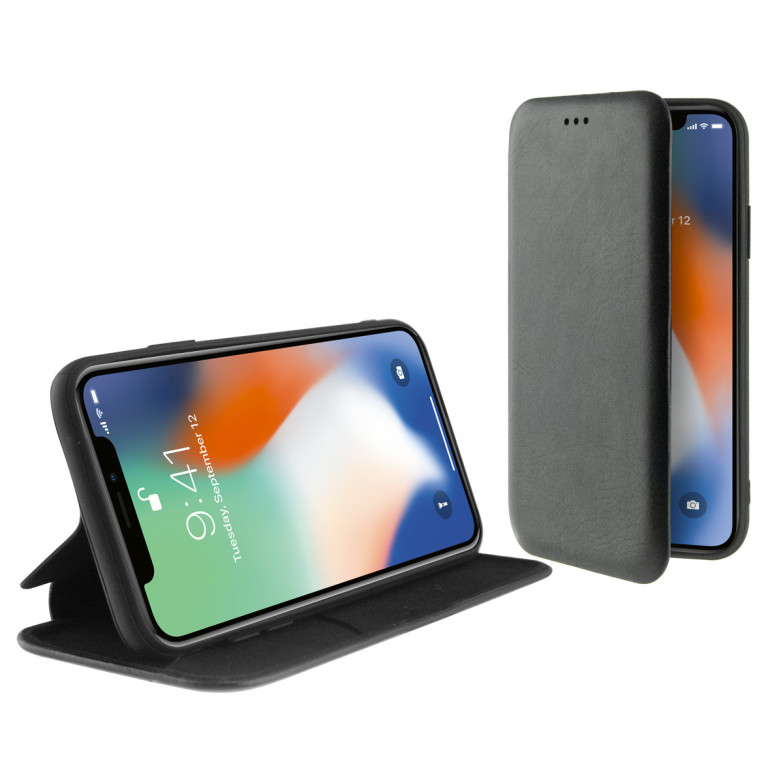 Funda con tapa para iPhone 11 Pro, Rígida, Negro