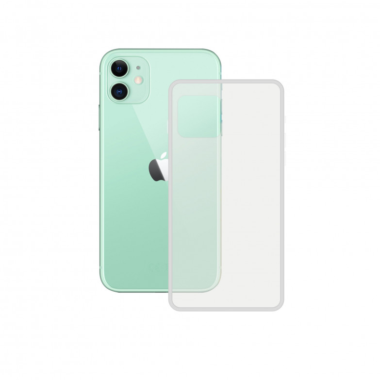 Semi-Rigid Case for iPhone 11, Reinforced Sides, Hard Shell, Wireless Charging Compatible, Transparent, Packaging Free