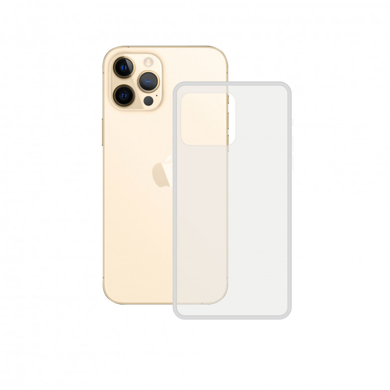 Funda semirrígida para iPhone 12 Pro Max, Laterales reforzados, Rígida, Compatible carga inalámbrica, Transp, Packaging free