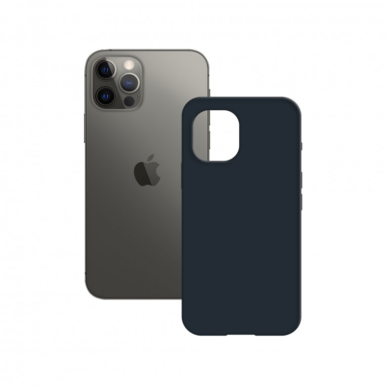 Semi-Rigid Case for iPhone 13 Mini, Anti-slip, Microfiber Lining, Wireless Charging Compatible, Dark blue, Packaging Free
