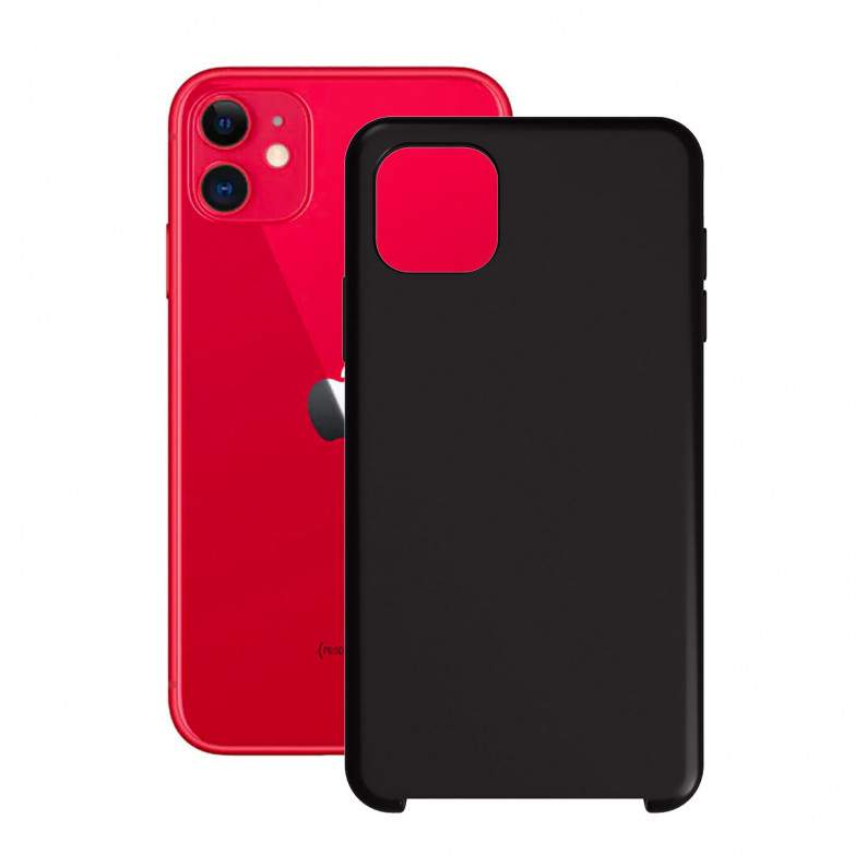 Ksix Soft Silicone Case For Iphone 11 Black