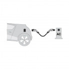 Wallbox Charging cable, 5 meters, Type 1 to Type 2 connector, Single-phase, 32A